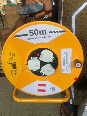 50-Meter Heavy-Duty Extension Cable Reels
