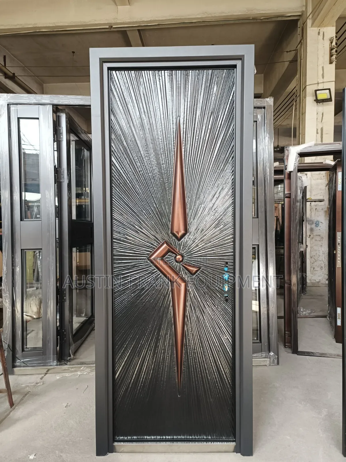 German or Turkish Copper Cast Security Door