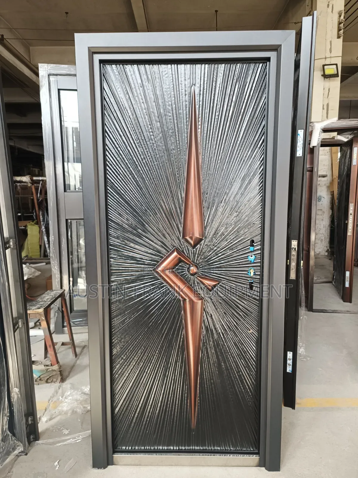 German or Turkish Copper Cast Security Door