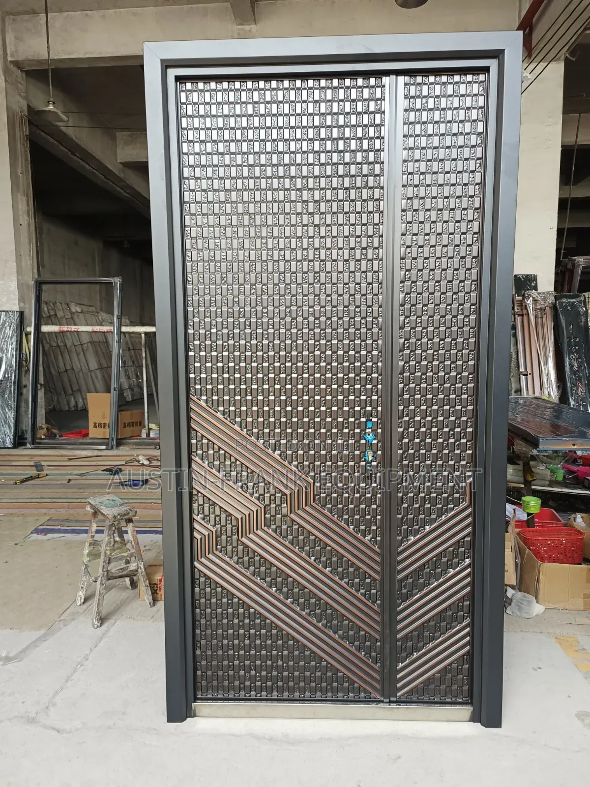 German or Turkish Copper Cast Security Door