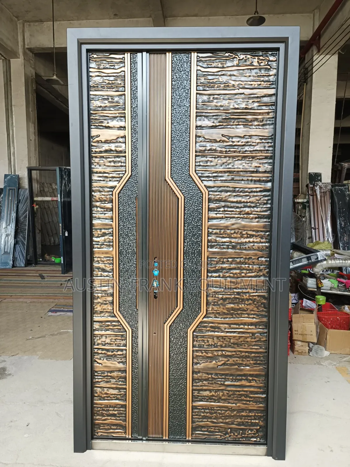 German or Turkish Copper Cast Security Door
