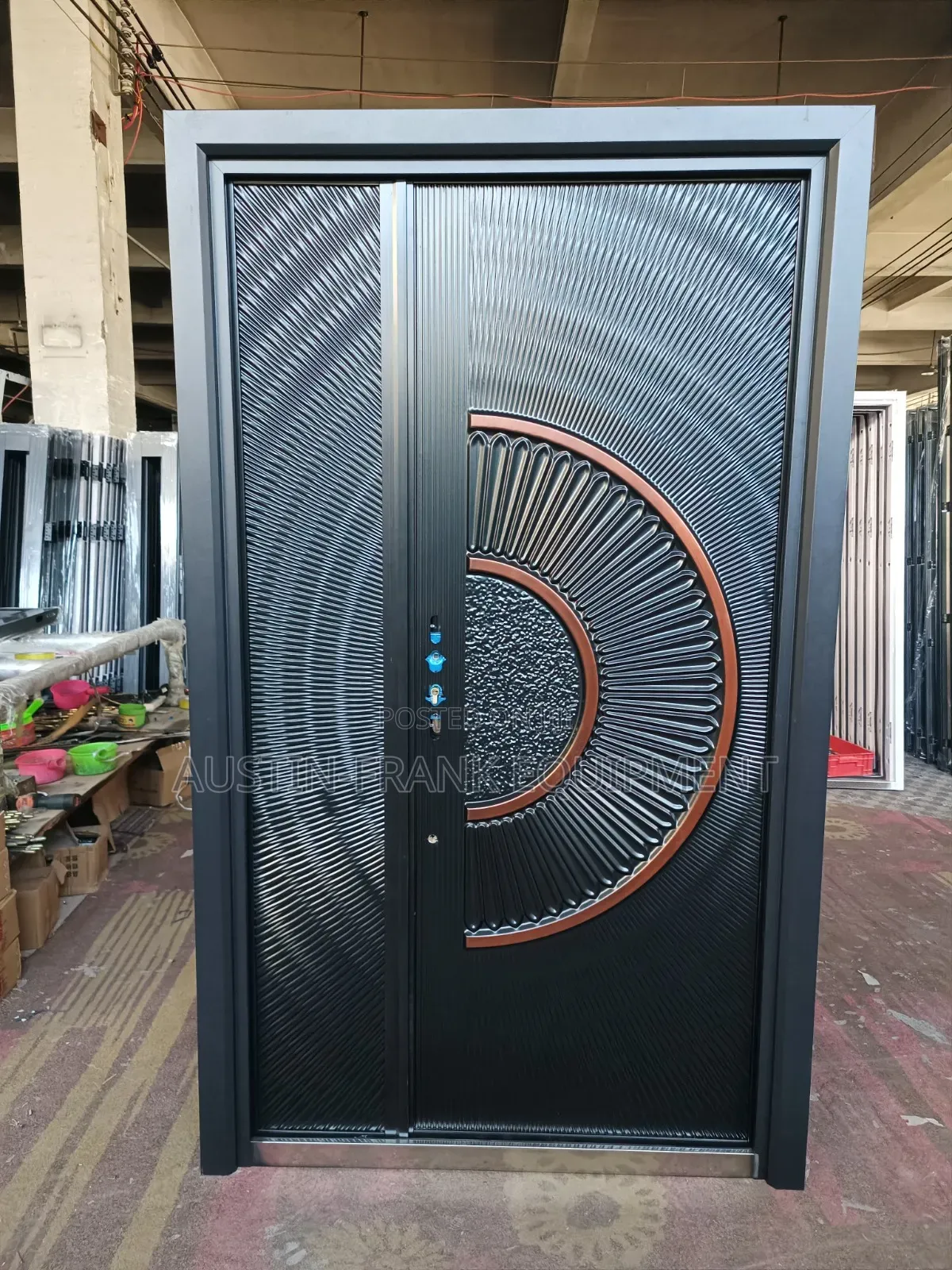 German or Turkish Copper Cast Security Door