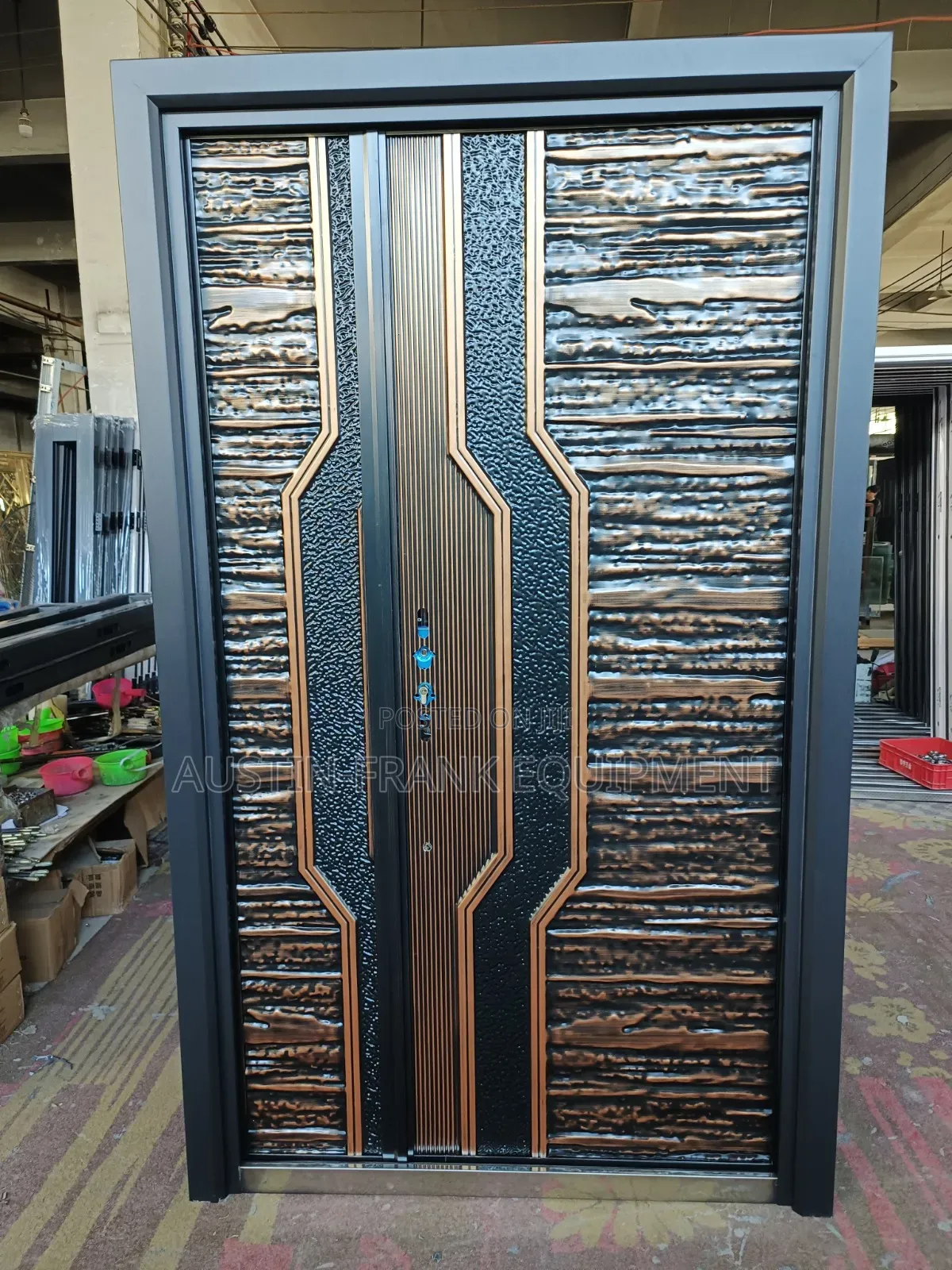 German or Turkish Copper Cast Security Door