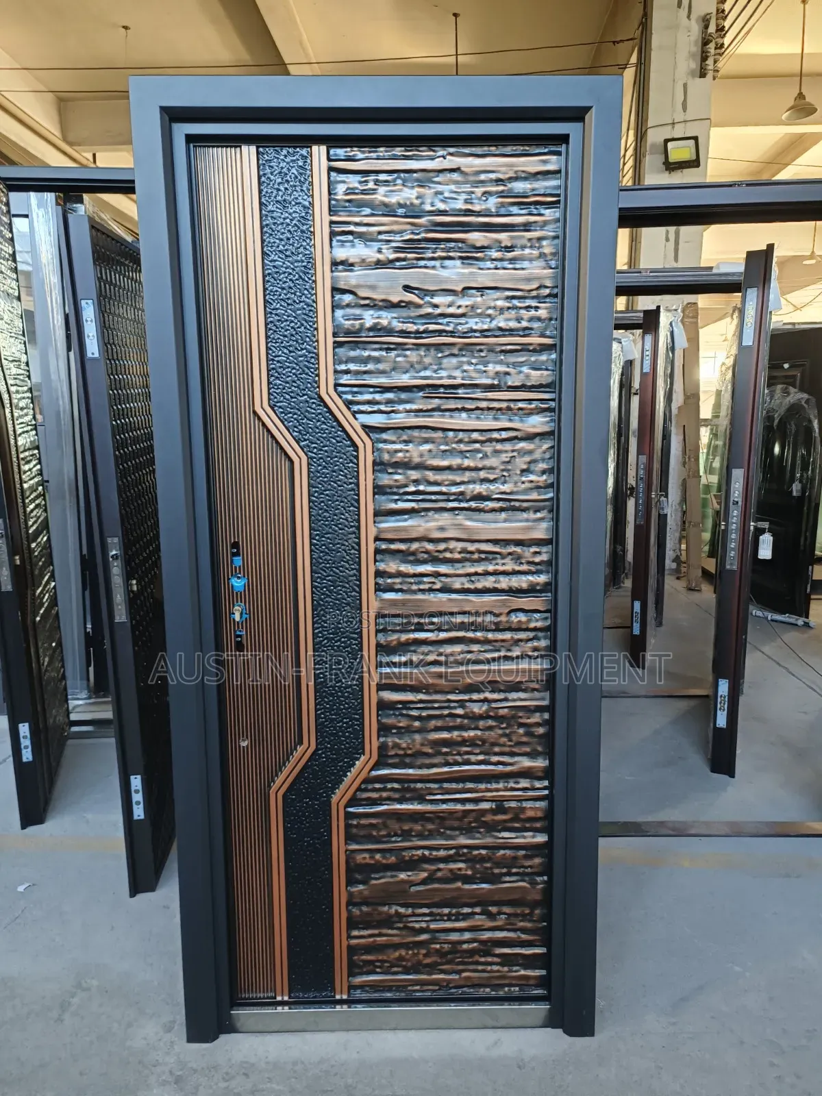 German or Turkish Copper Cast Security Door