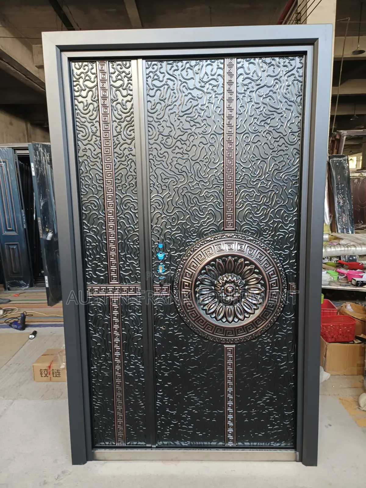 German or Turkish Copper Cast Security Door