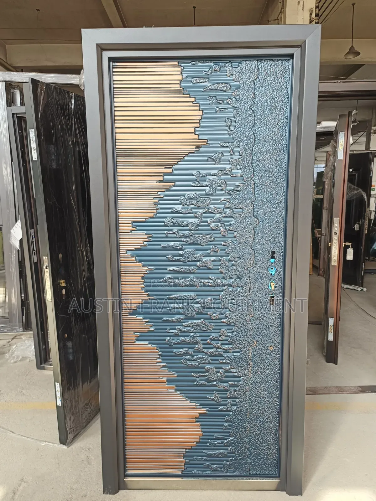 German or Turkish Copper Cast Security Door