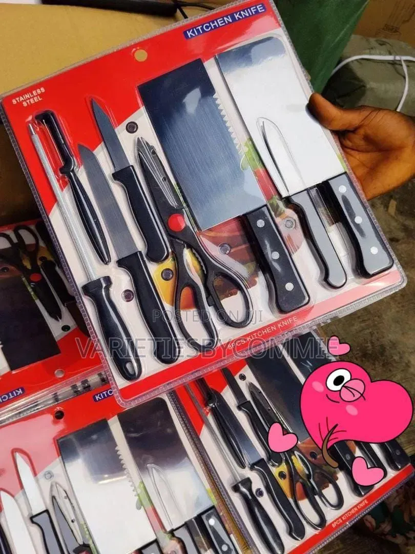 8pcs Stainless Kitchen Knife Set