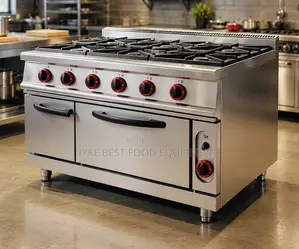 6 Burner Gas Range With Oven Gas