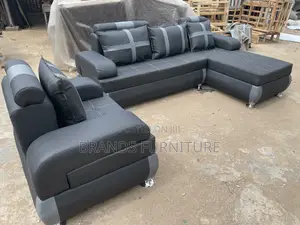 Quality Leather Lshap Sofas With Single Seater