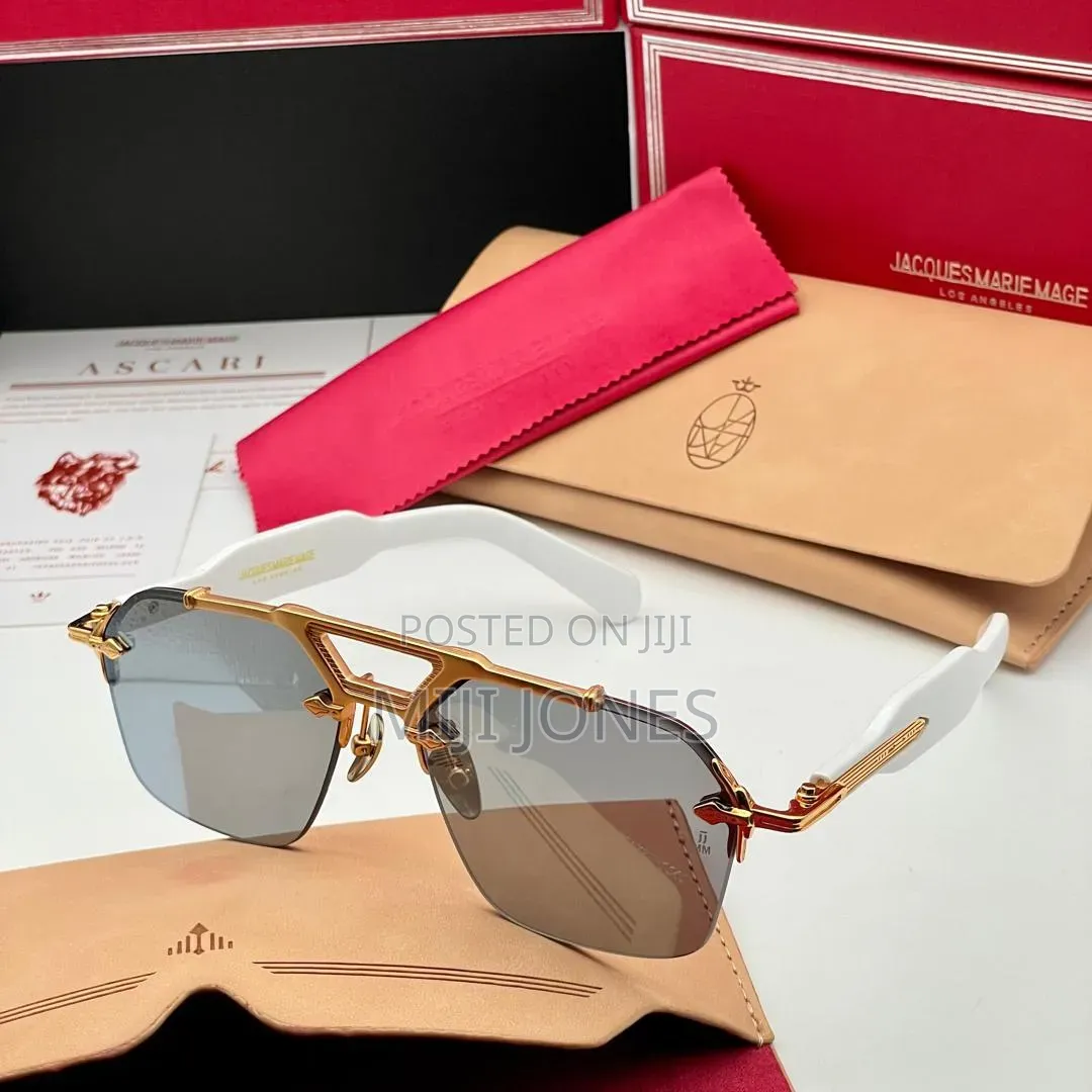 "Replica Jacques Marie Mage Aviator Style Sunglasses