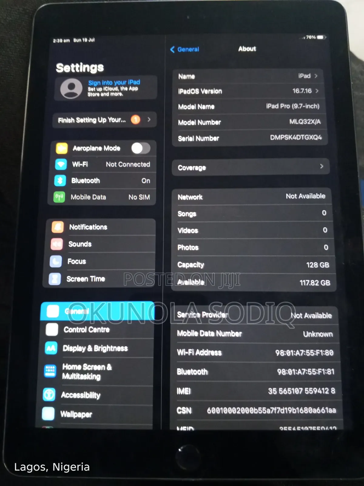 Apple iPad Pro 9.7 (2016) 128 GB Silver