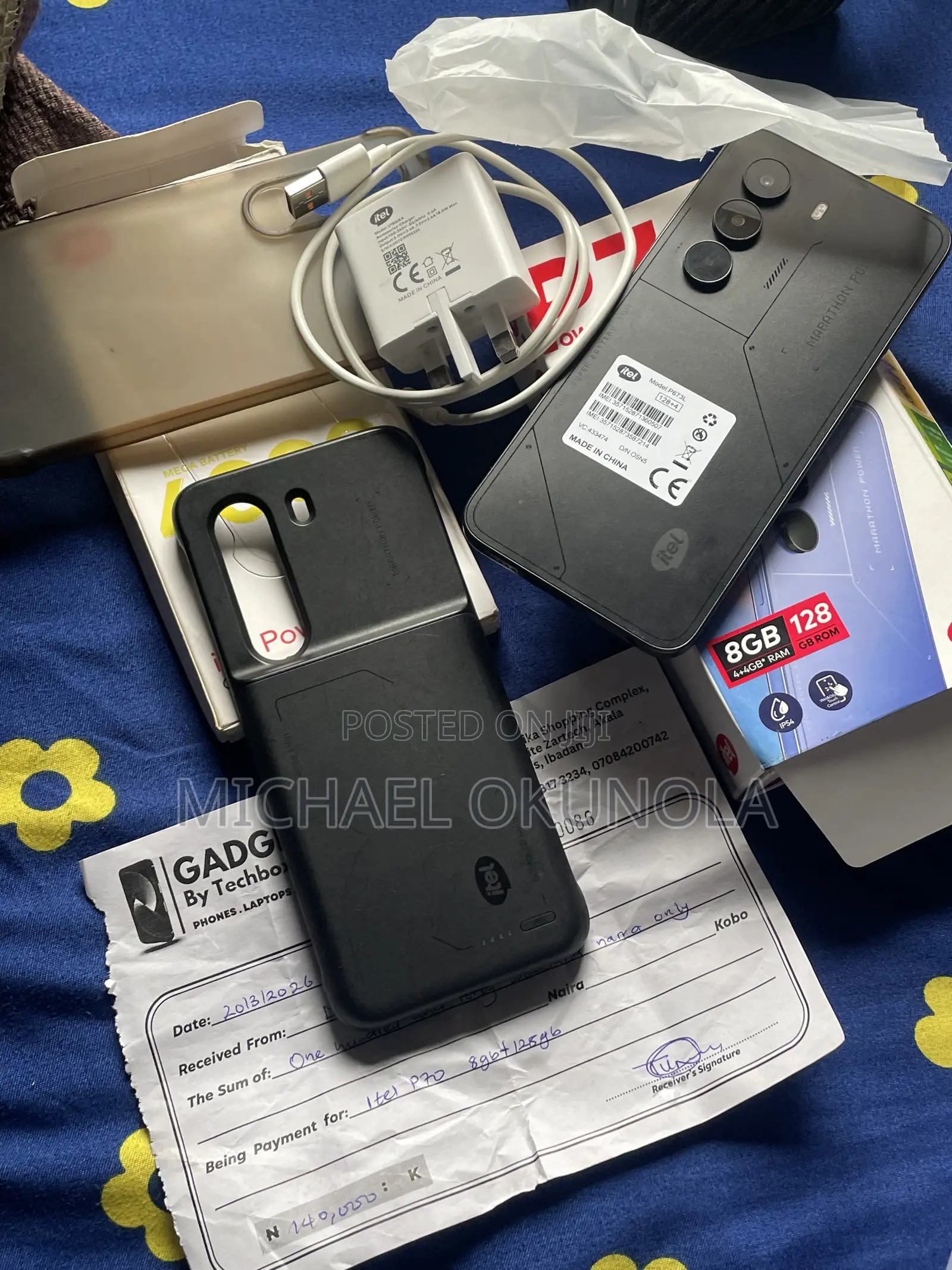 Itel P70 64 GB Black