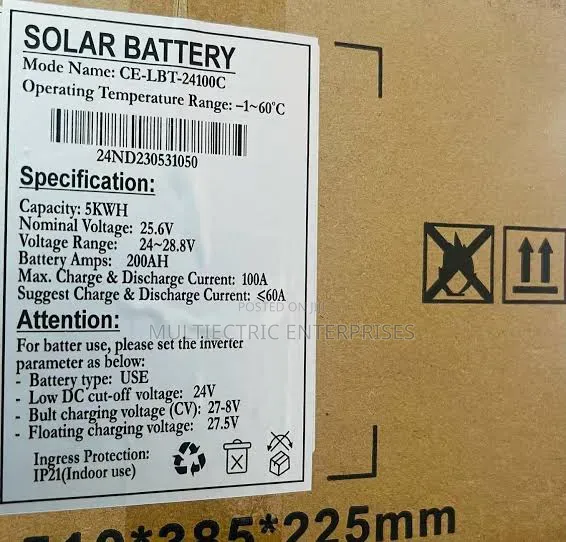 5kwh 24v Lithium Battery