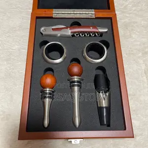 6-Piece Rosewood Wine and Bottle Opener Set