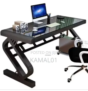 Tempered Glass Desktop Computer Desk