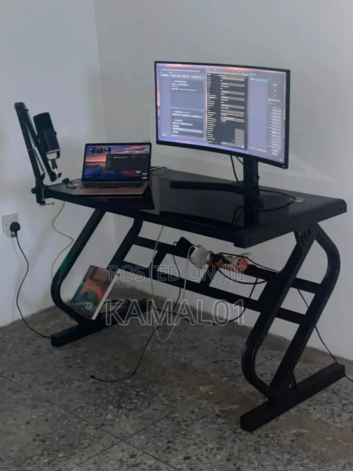 Tempered Glass Desktop Computer Desk
