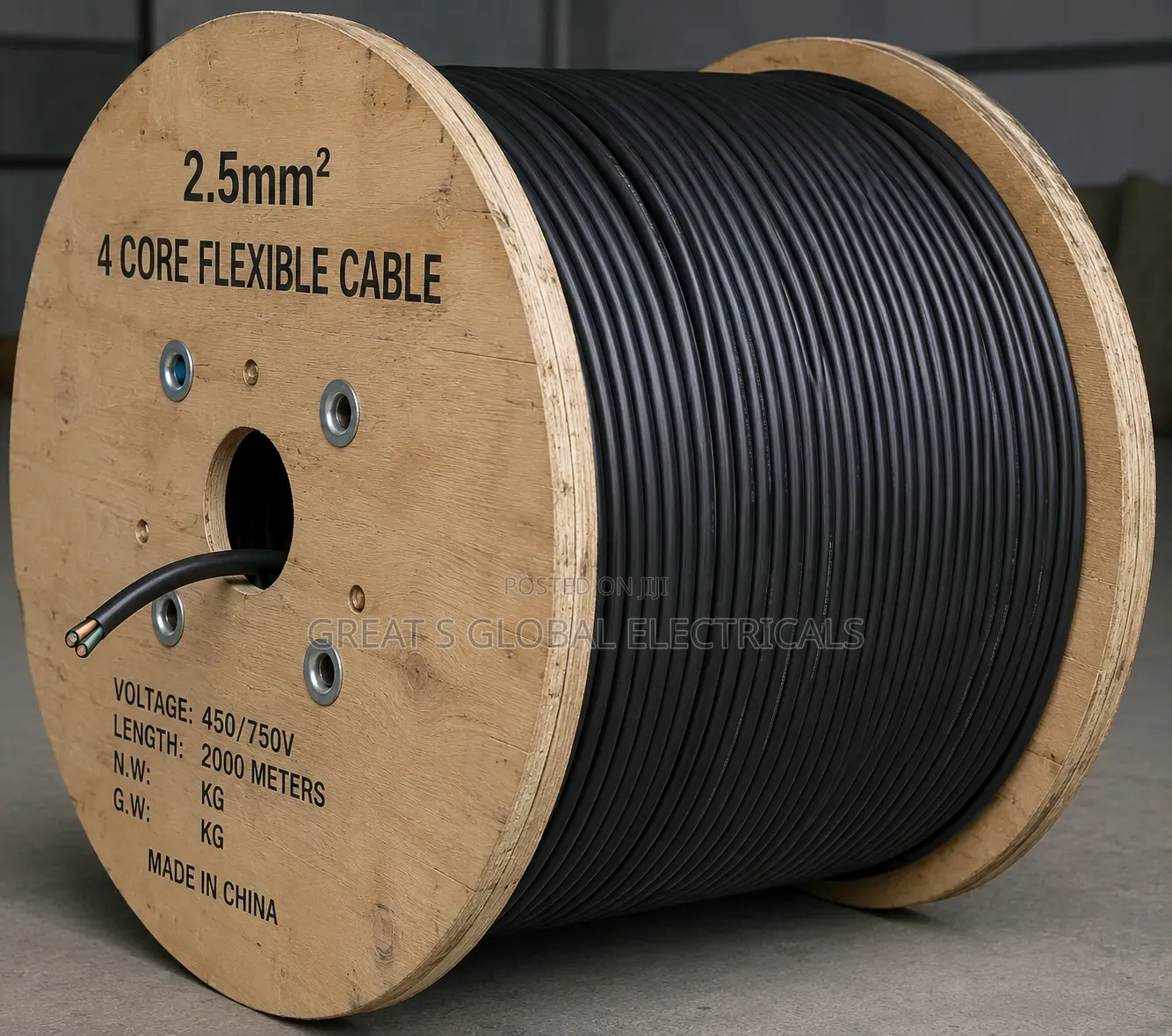 2.5mm2 4 Core Flexible Copper Cable