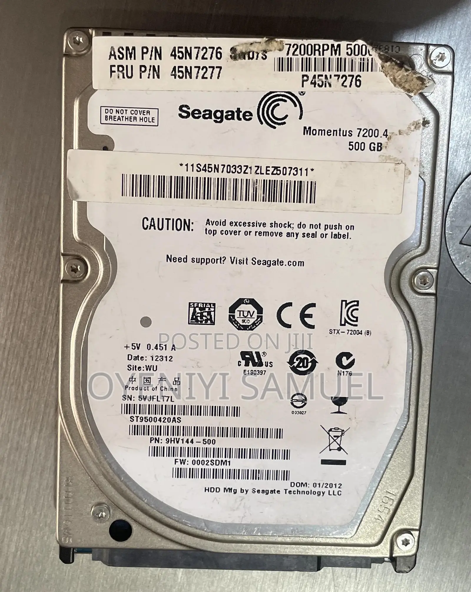 500gb Harddrive