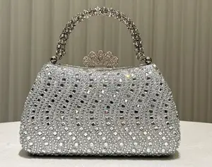 A Handbag Decorated With Shiny and Magnificent Golden Sequins