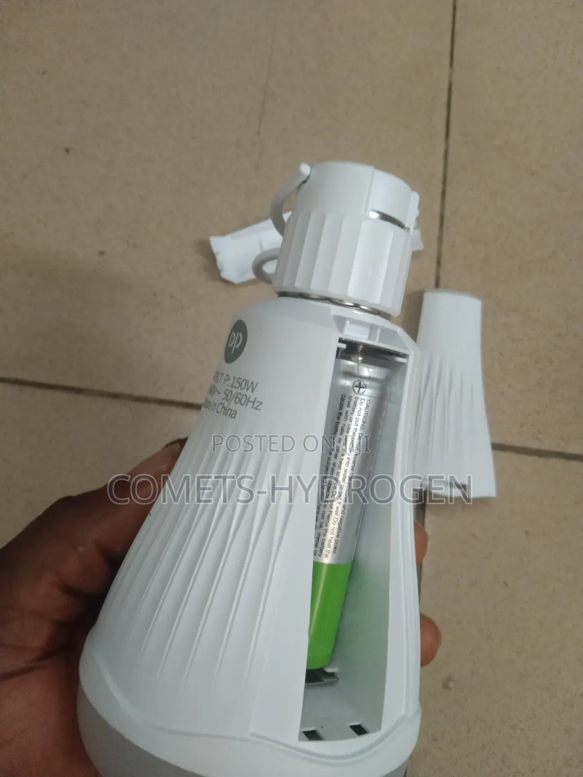 DP Portable 150W Rechargeable Emergency Auto ON LED Bulb - Wholesale