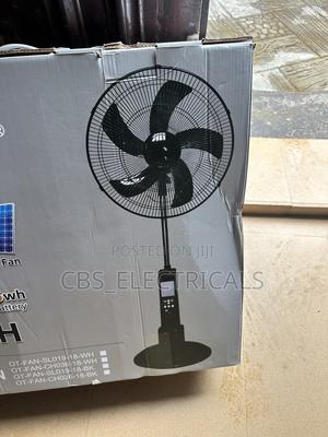 OBST 18-Inch Rechargeable Solar Stand Fan