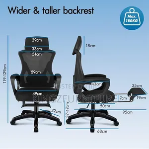 High Back 150° Reclining Computer Chair With Headrest