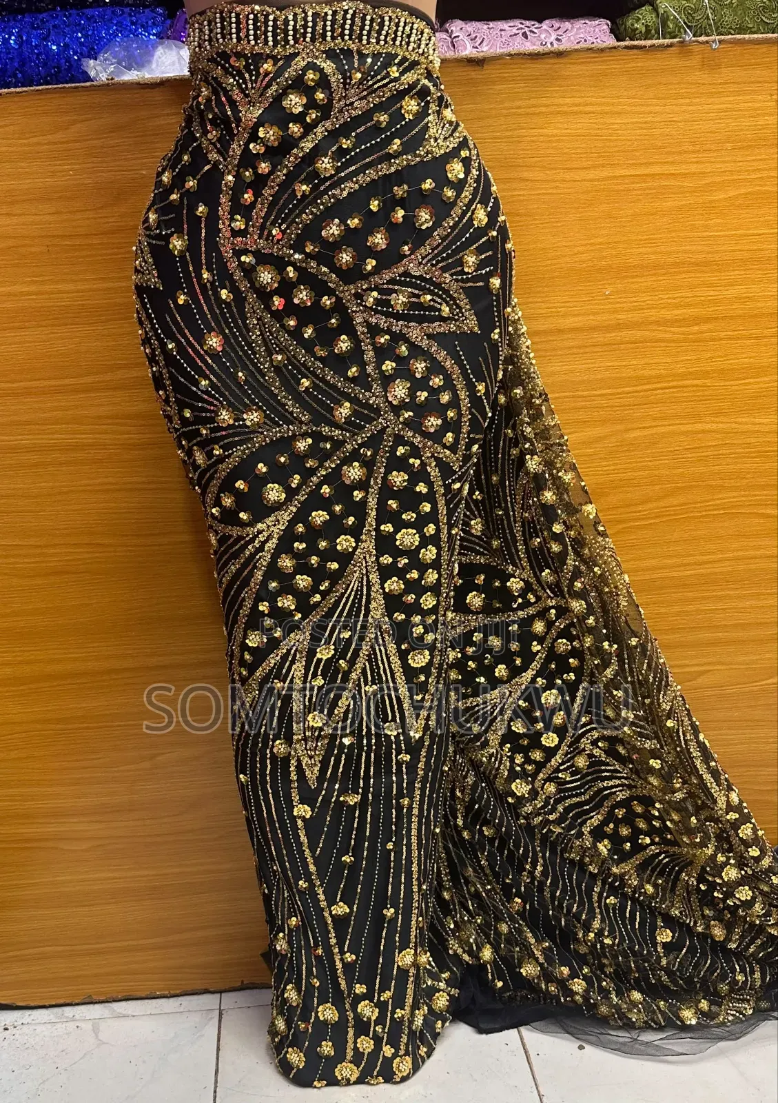 Hand Beaded Lace
