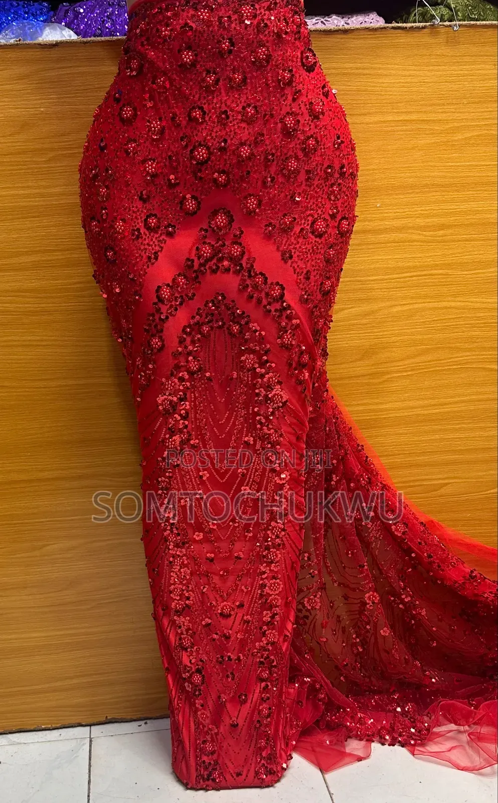 Hand Beaded Lace