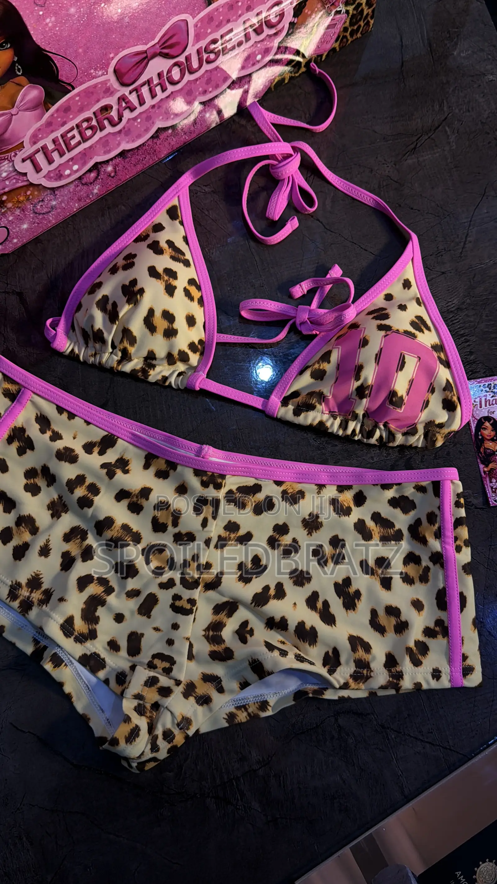 Leopard Bikini Set. Size 8-12