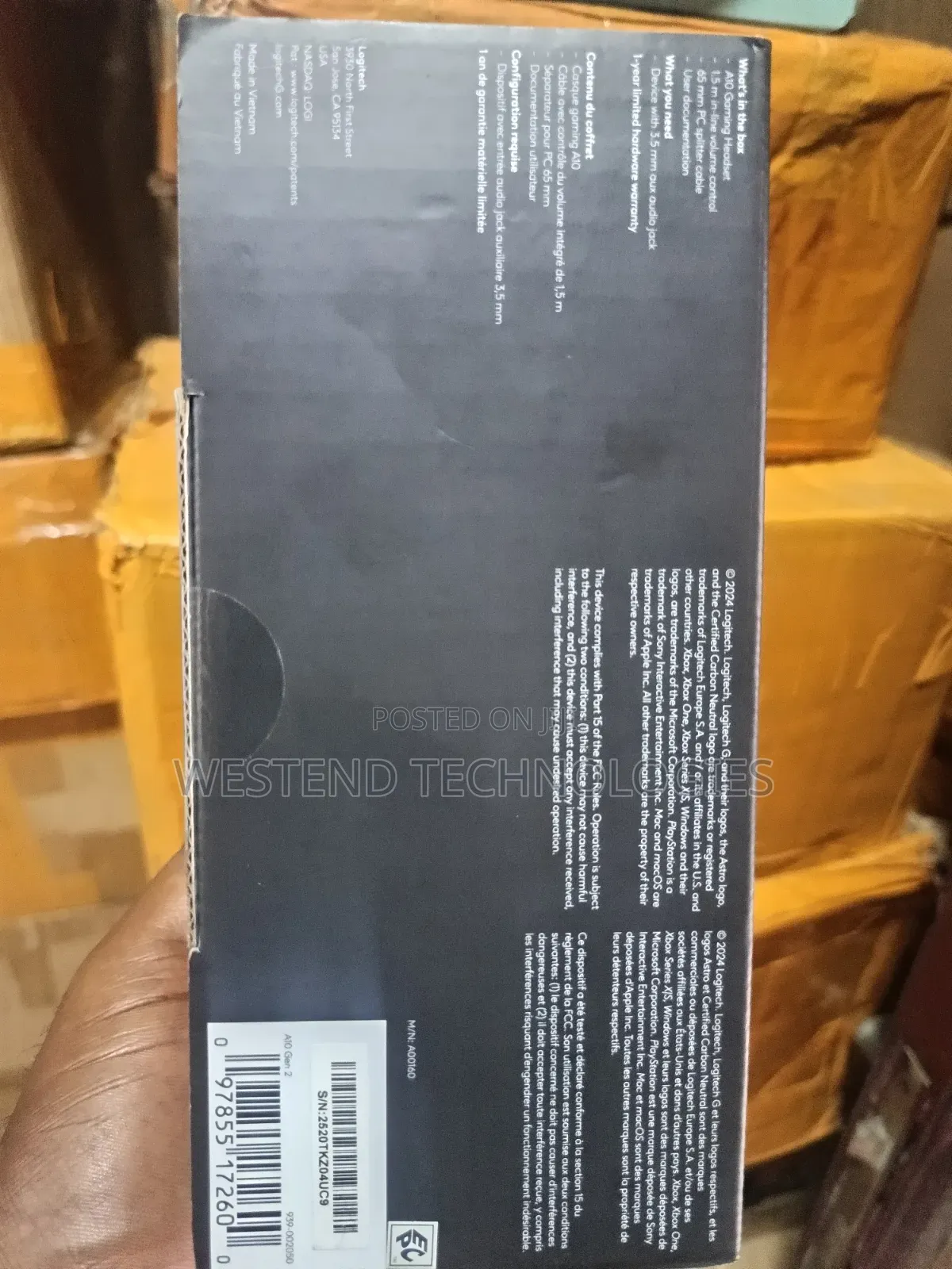 Logitech Astro A10 Gen 2 Gaming Headset