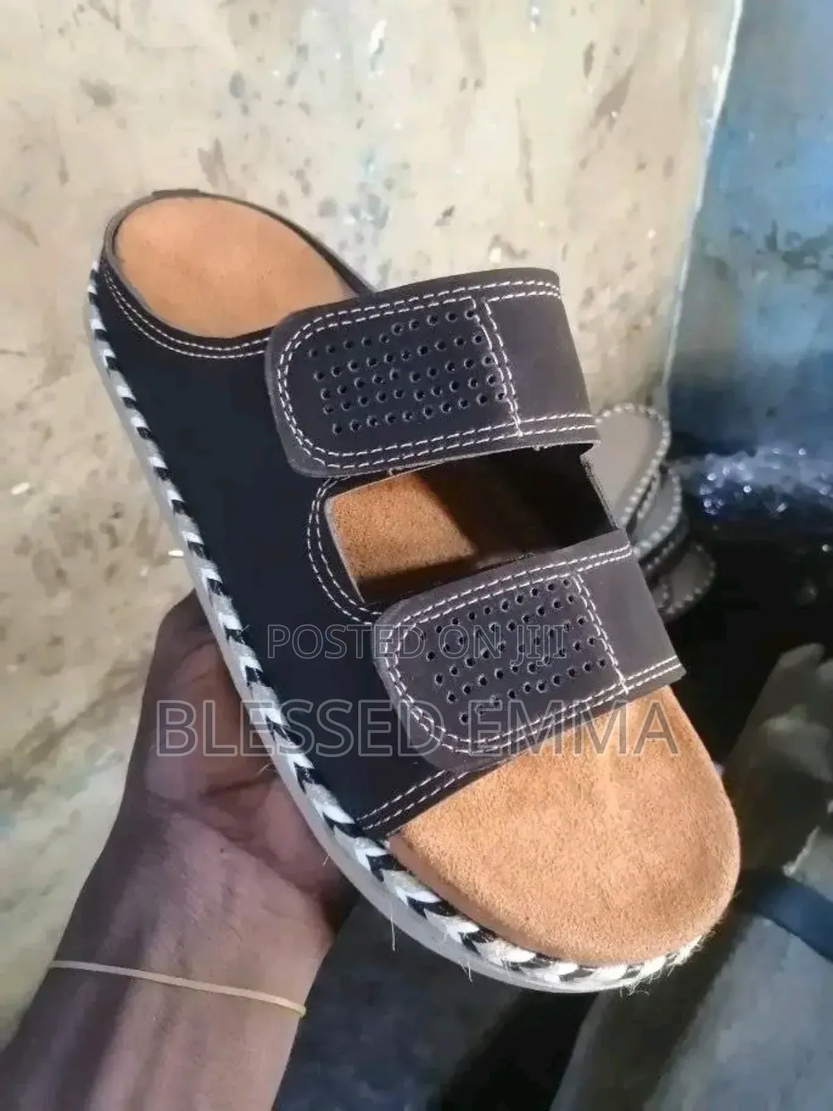 Boss Men's Slippers by Blessed Footprint