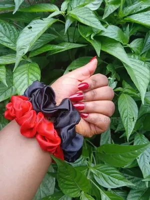 Bold Coloured Satin Scrunchies