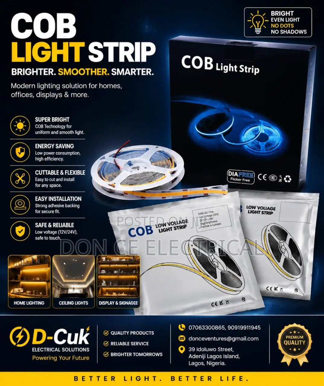 12volts Cob Strip Light (5m)