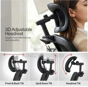 The Office Chair Features Adjustable Lumbar Support,