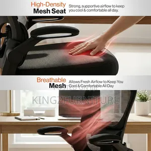 The Office Chair Features Adjustable Lumbar Support,