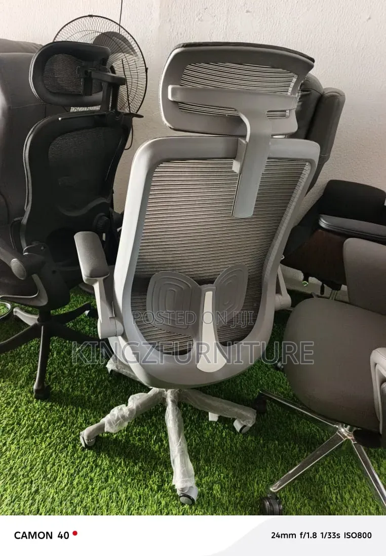 Gray Computer Workstation Chair