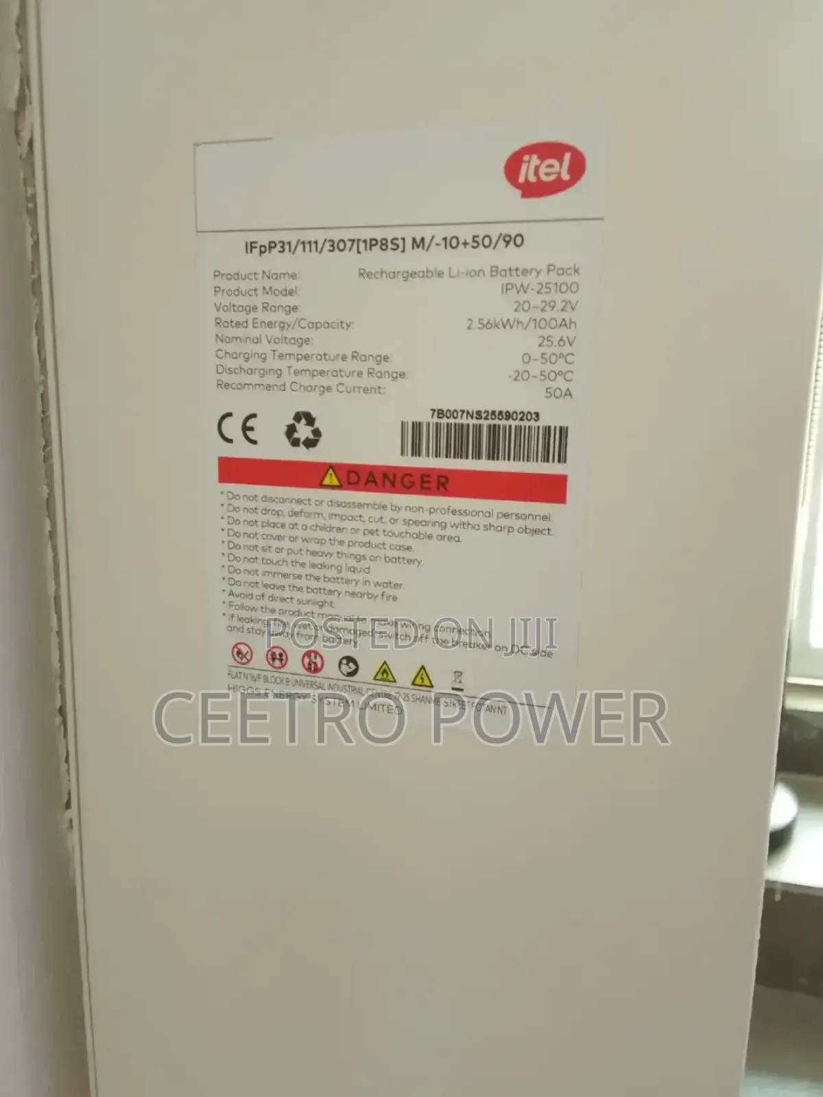 Itel 2.5kwh 24v Lithium Battery
