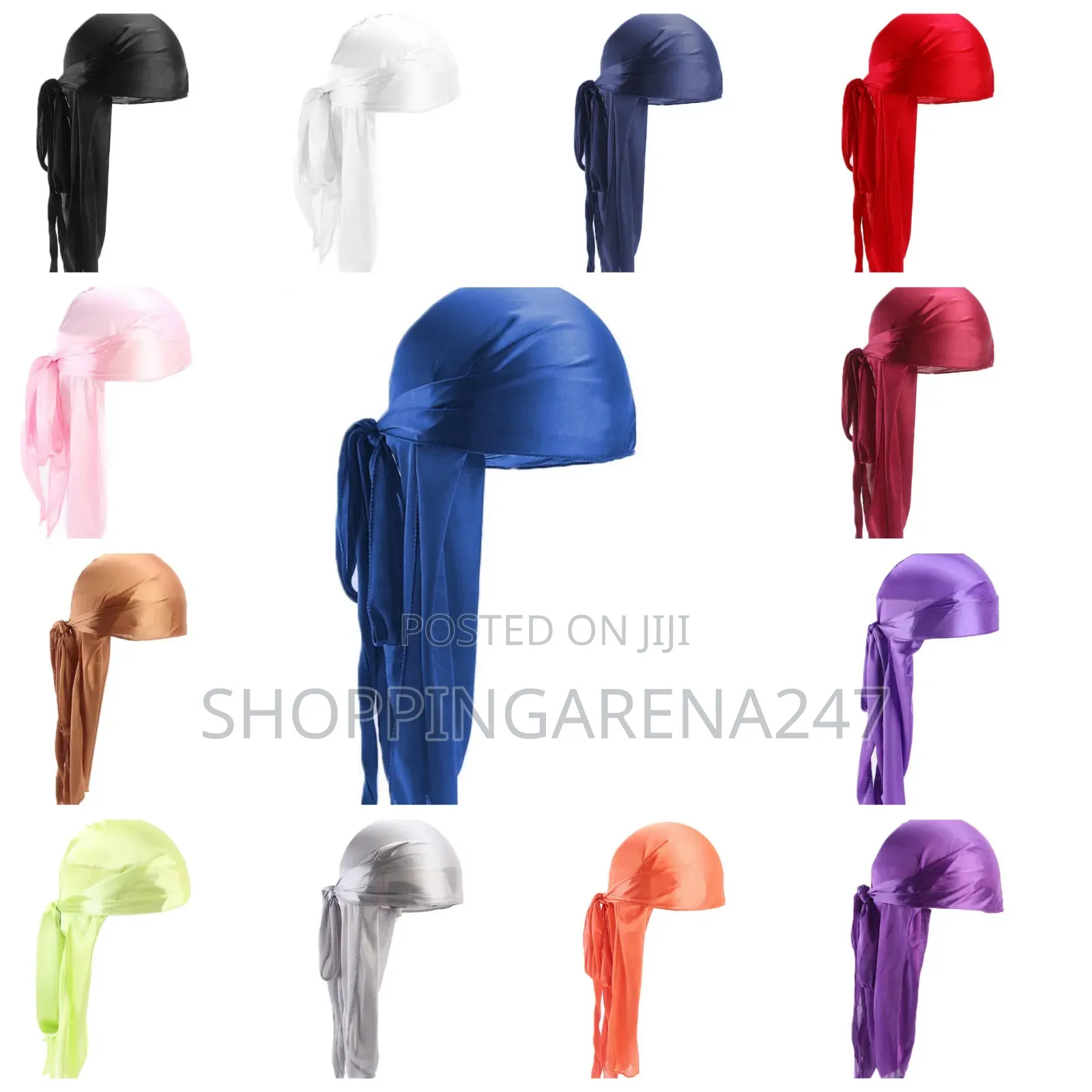 Premium Plain Silky Durags( Available in Wholesale Too!)
