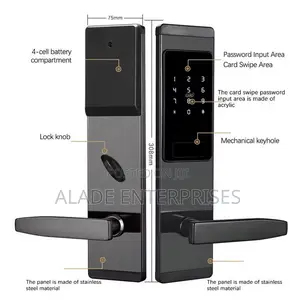 Smart Door Lock IP65 Waterproof Touch Keypad