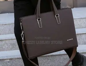 Emporio Armani Quality Luxury Men Genuine Leather Laptop Bag