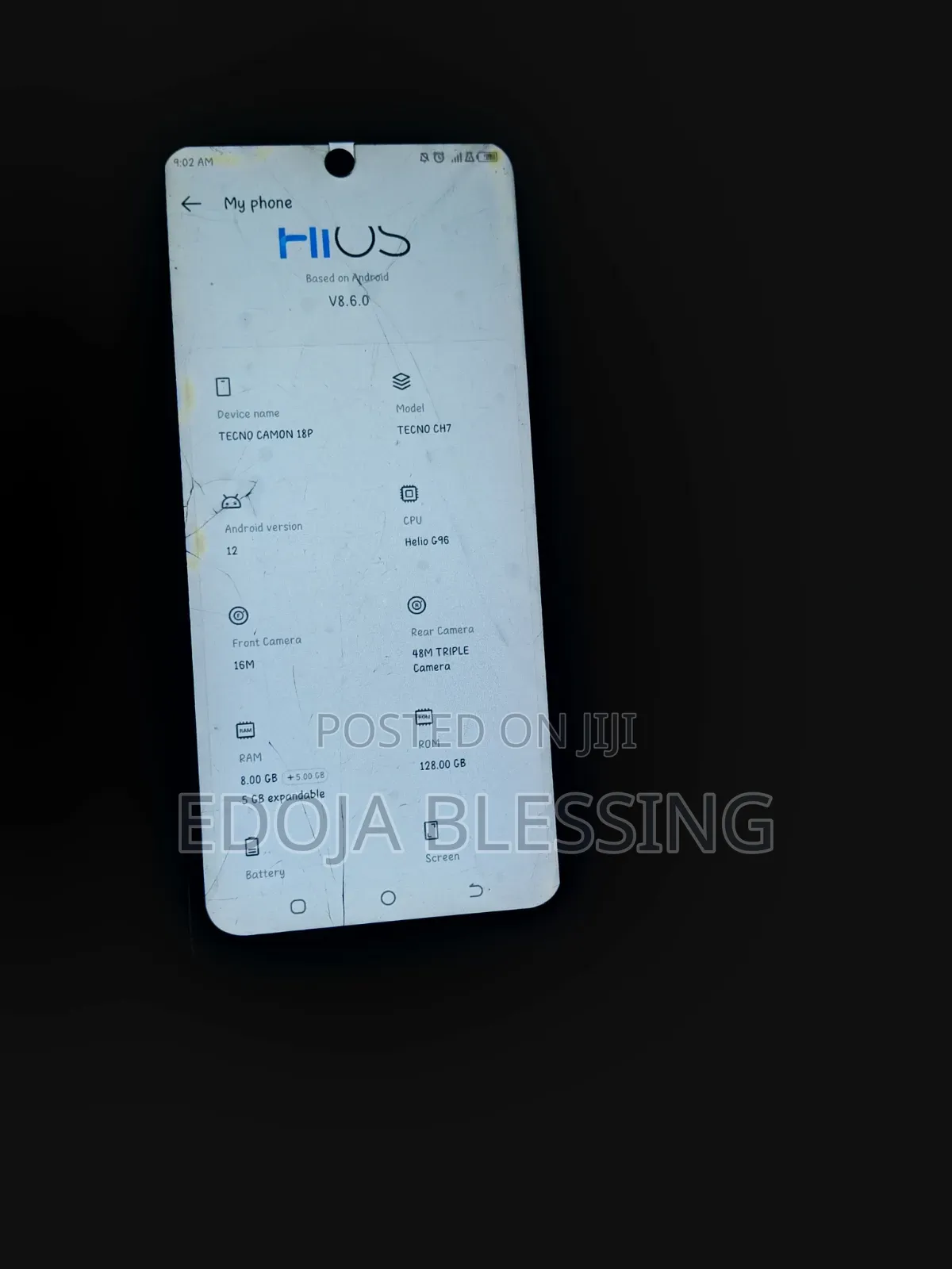 Tecno Camon 18 128 GB White