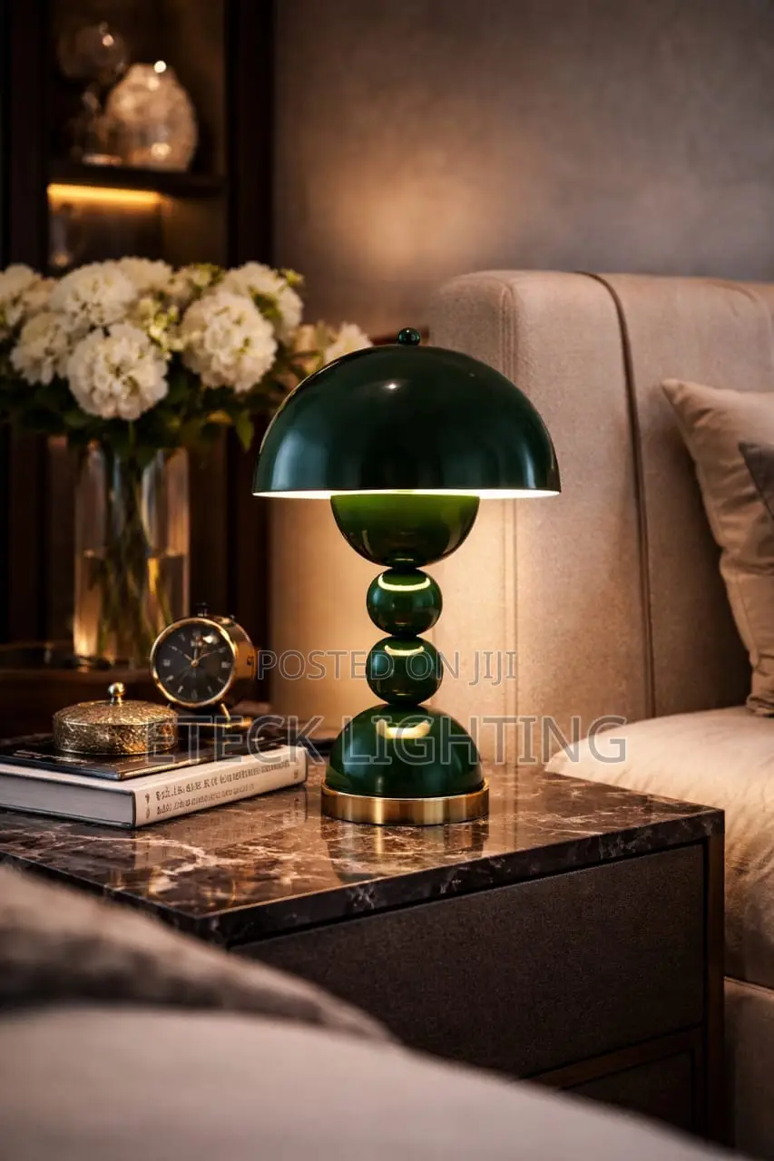 Green Color Led Dimmable Led Bedside Living Room Table Lamp