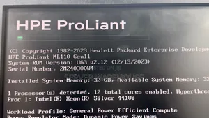 New Server HP ProLiant ML 32GB Intel Xeon HDD 1T