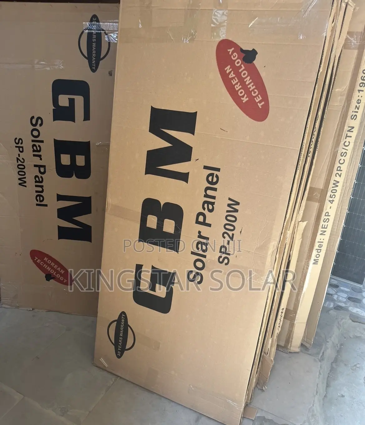 200w GBM Solar Panels
