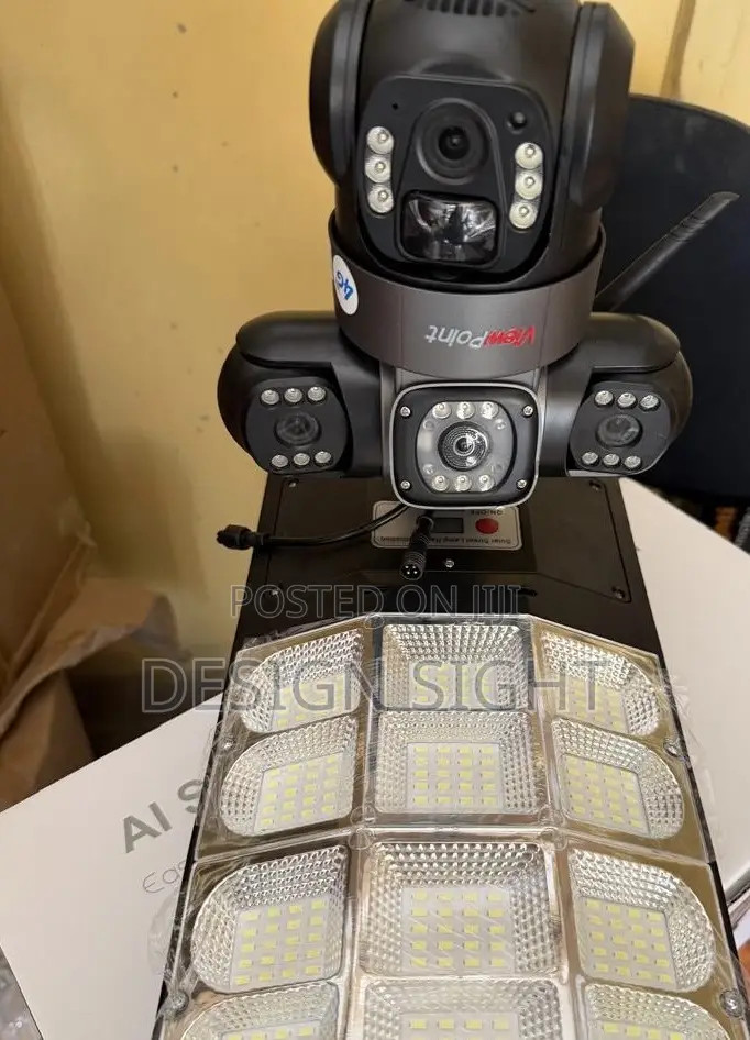 V380 Pro Solar Street Light With CCTV Camera -800w