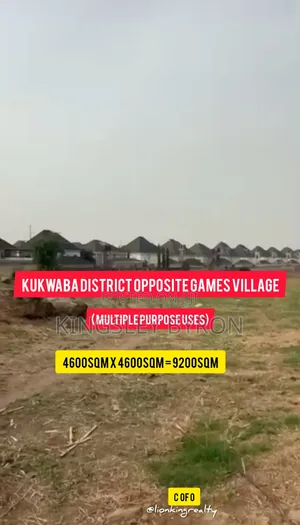 Hot Multipurpose 9200sqm Kubwaba Land Opposite Games Village