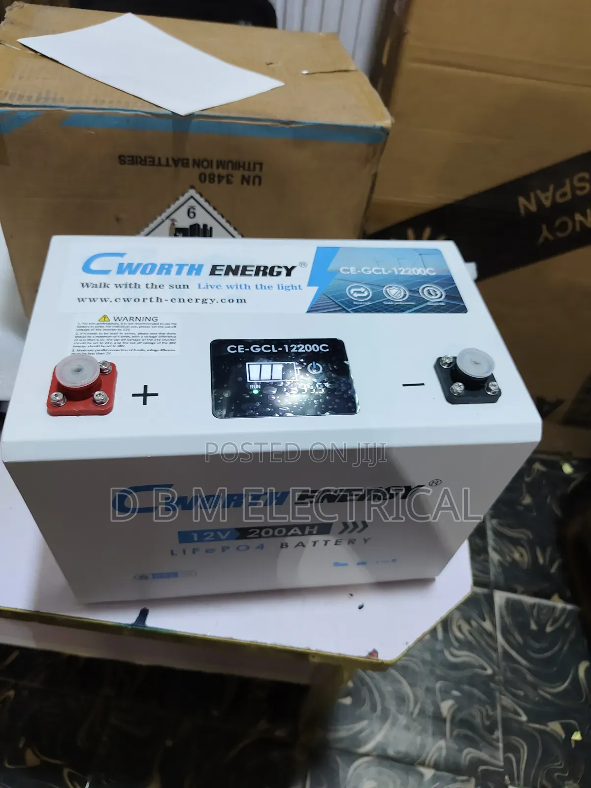 Cworth Solar Lithium Battery 12v 200ah