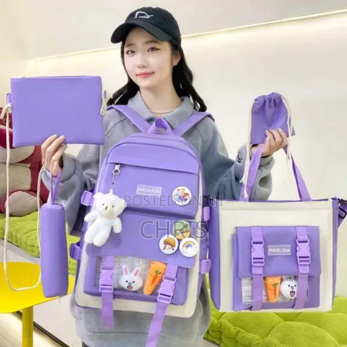 Haolida Cute Backpack 5 Pieces Set