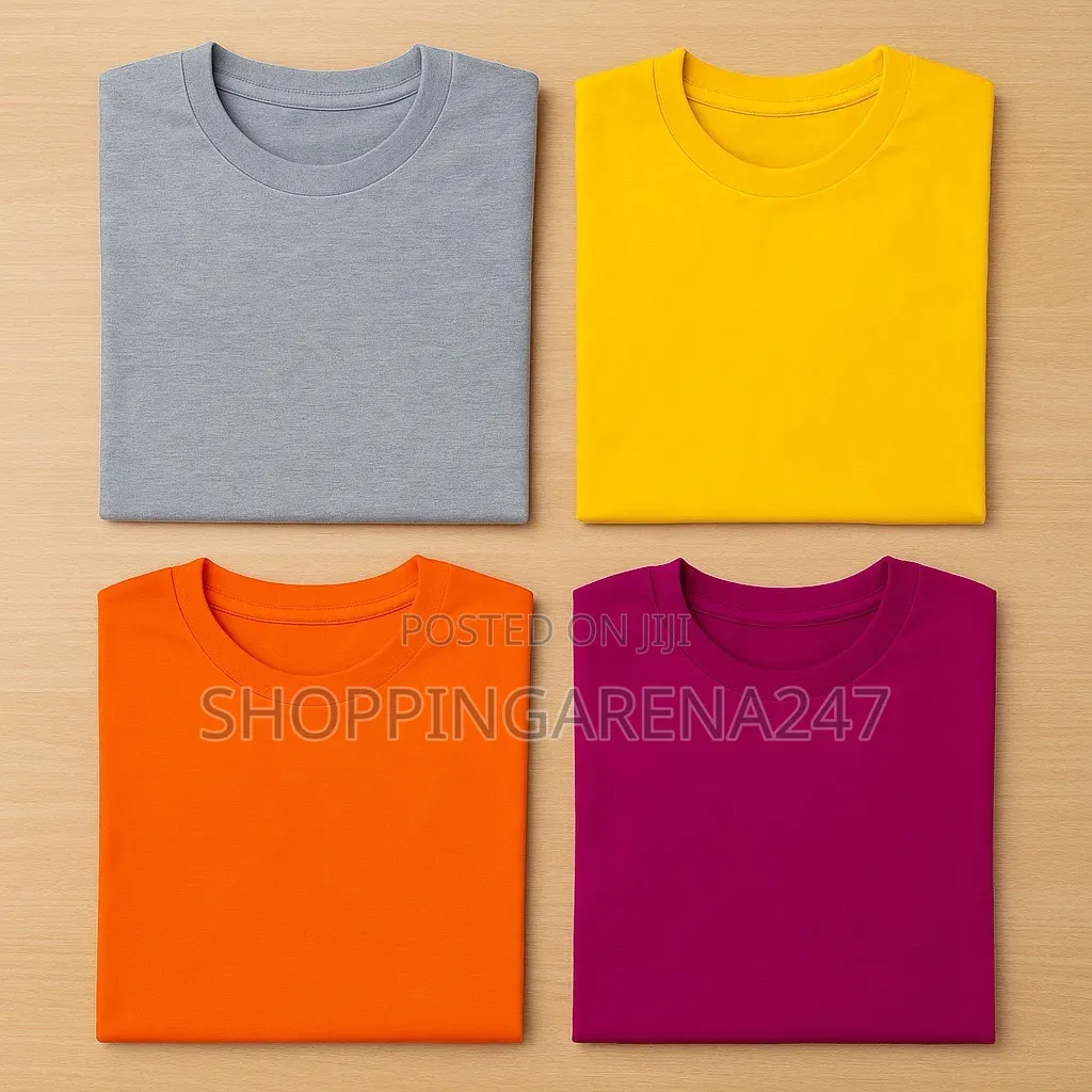 Plain Round Neck T Shirts.