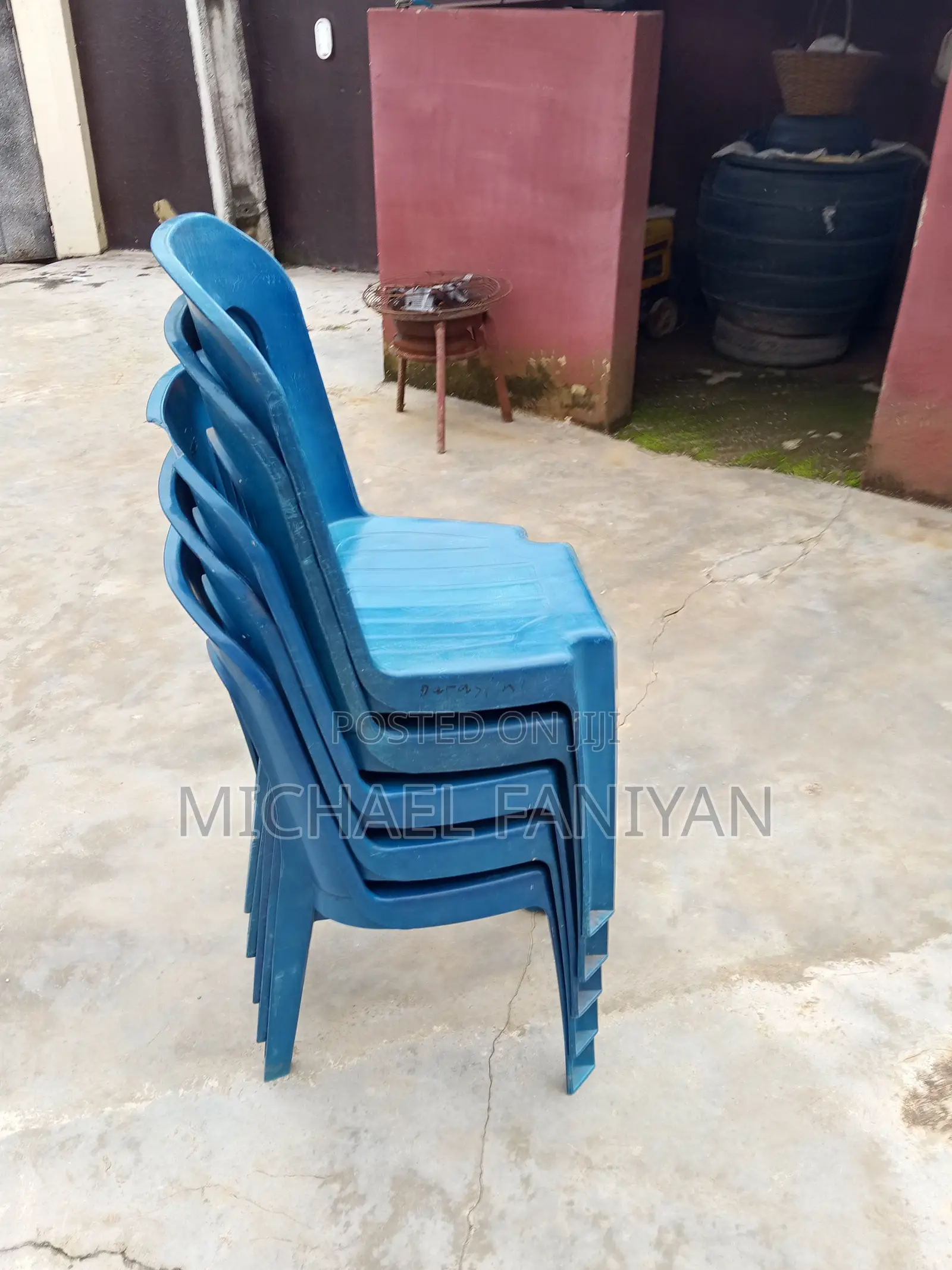 Beautiful Blue Plastic Chairs
